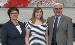 Brigitte Zypries, Inge Vierheller und Frank-Walter Steinmeier