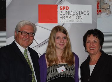 Mit Brigitte Zypries und Frank-Walter Steinmeier